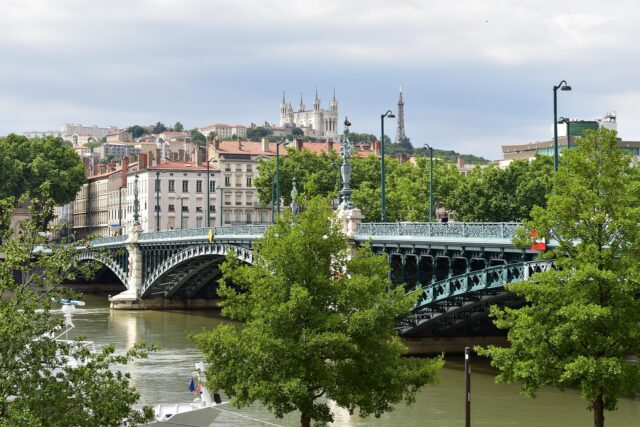 lyon france river bridge 5296978